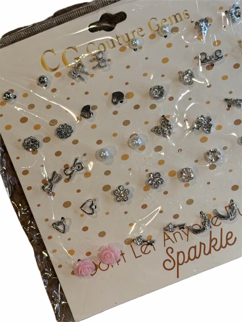 Couture Gems Silver Accent Earring Set 20 Pair - Picture 5 of 8